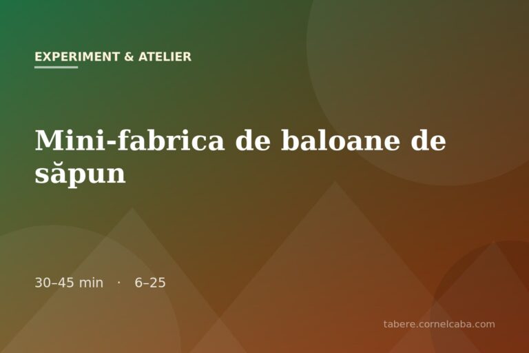 Ilustrație pentru jocul Mini-fabrica de baloane de săpun