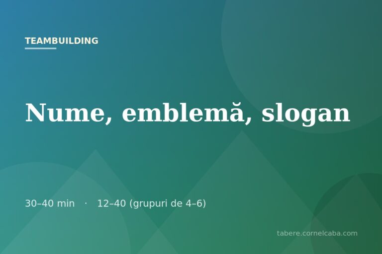 Ilustrație pentru jocul Nume, emblemă, slogan