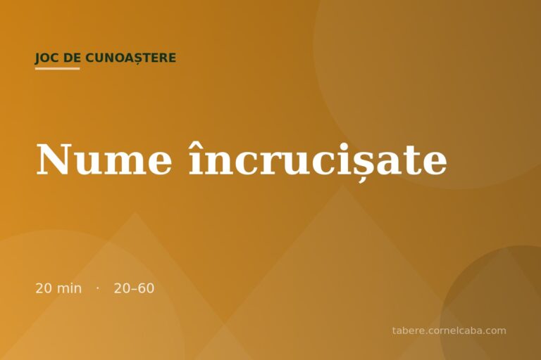 Ilustrație pentru jocul Nume încrucișate