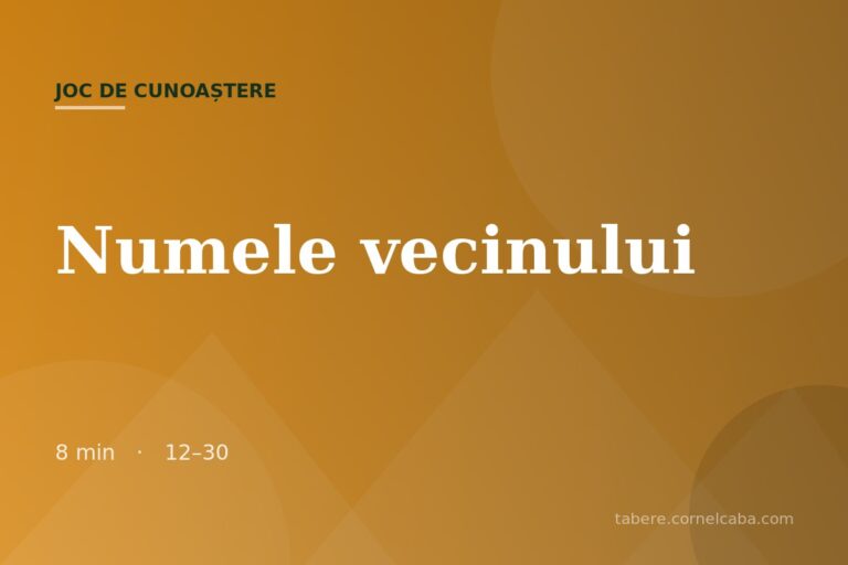 Ilustrație pentru jocul Numele vecinului