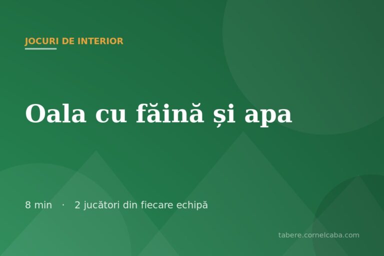 Ilustrație pentru jocul Oala cu făină și apa