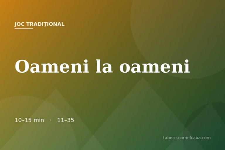 Ilustrație pentru jocul Oameni la oameni