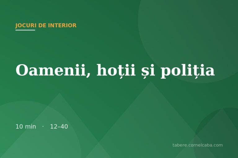 Ilustrație pentru jocul Oamenii, hoții și poliția