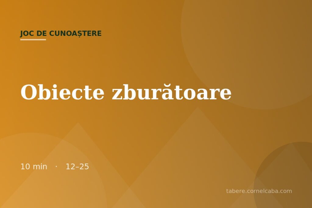 Ilustrație pentru jocul Obiecte zburătoare