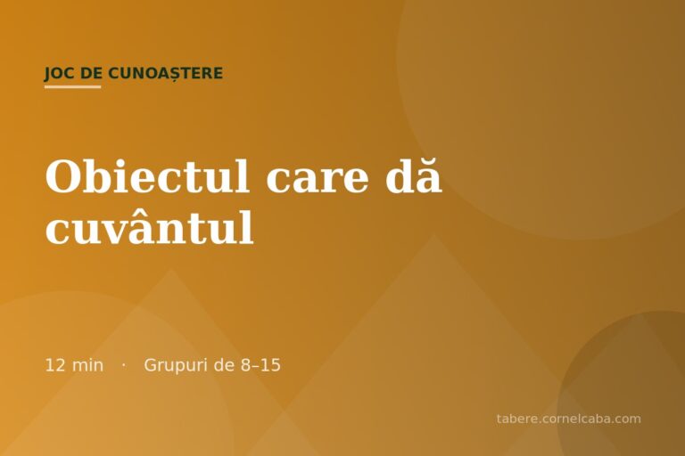 Ilustrație pentru jocul Obiectul care dă cuvântul