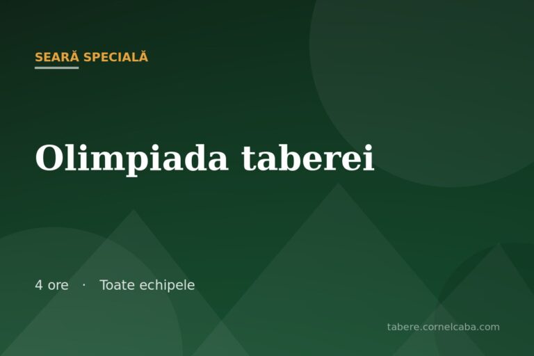 Ilustrație pentru jocul Olimpiada taberei