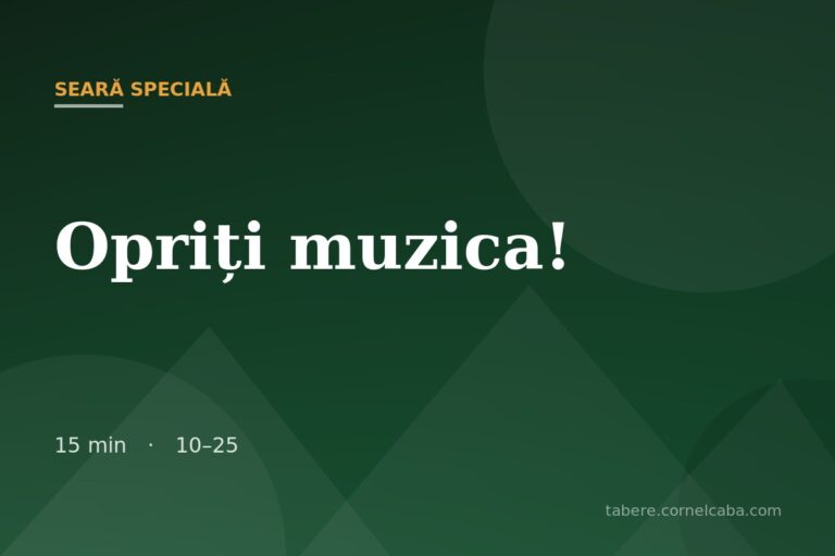 Ilustrație pentru jocul Opriți muzica!