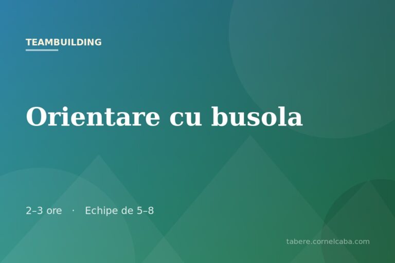 Ilustrație pentru jocul Orientare cu busola