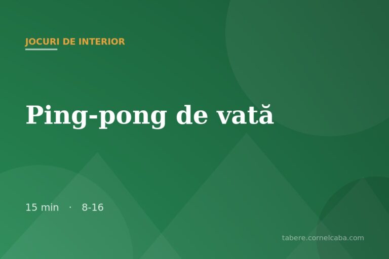 Ilustrație pentru jocul Ping-pong de vată