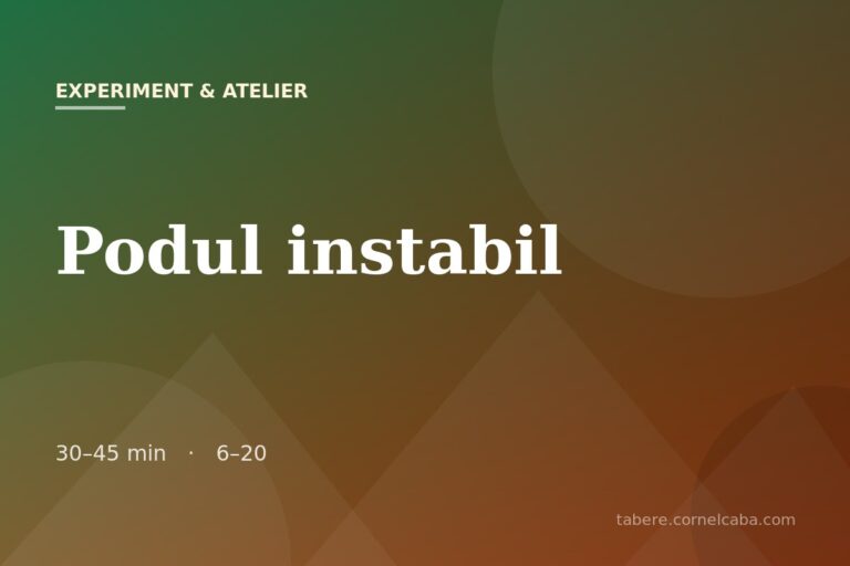 Ilustrație pentru jocul Podul instabil
