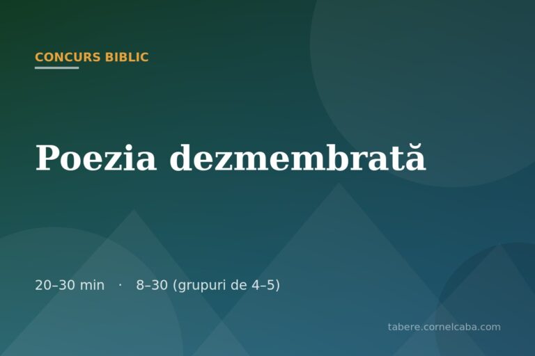 Ilustrație pentru jocul Poezia dezmembrată