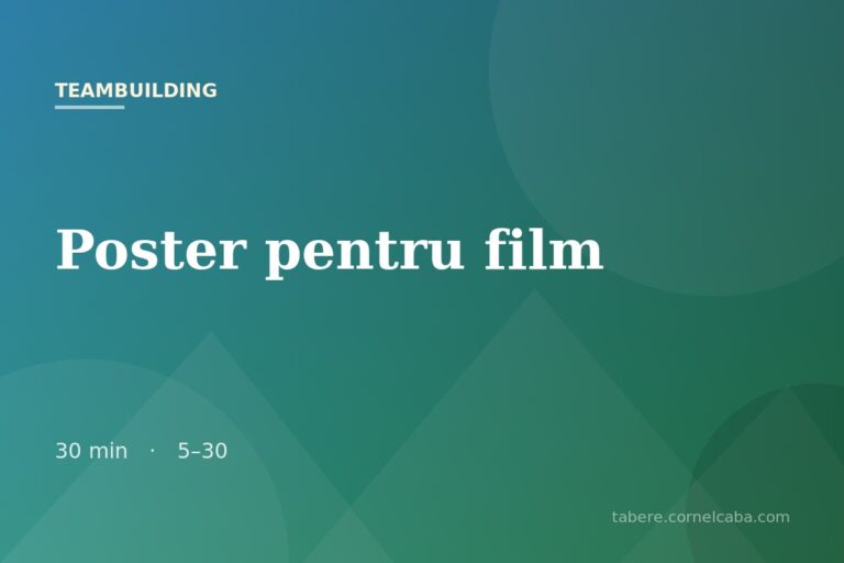 Ilustrație pentru jocul Poster pentru film