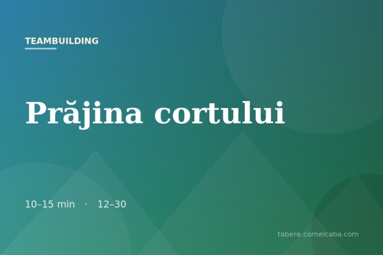 Ilustrație pentru jocul Prăjina cortului