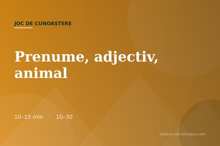 Ilustrație pentru jocul Prenume, adjectiv, animal