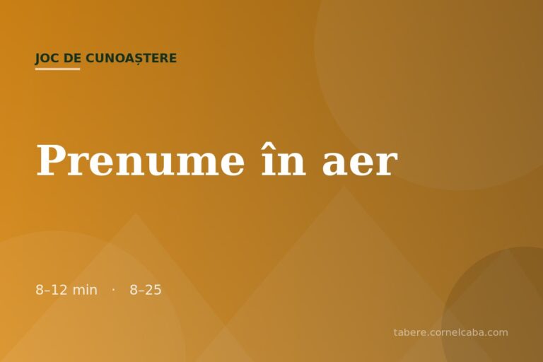 Ilustrație pentru jocul Prenume în aer