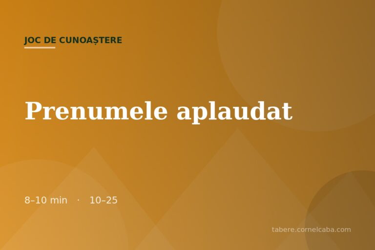 Ilustrație pentru jocul Prenumele aplaudat