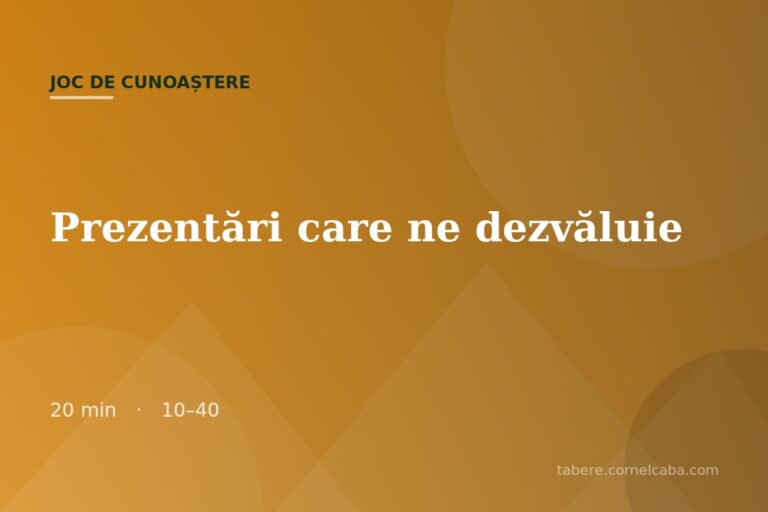Ilustrație pentru jocul Prezentări care ne dezvăluie