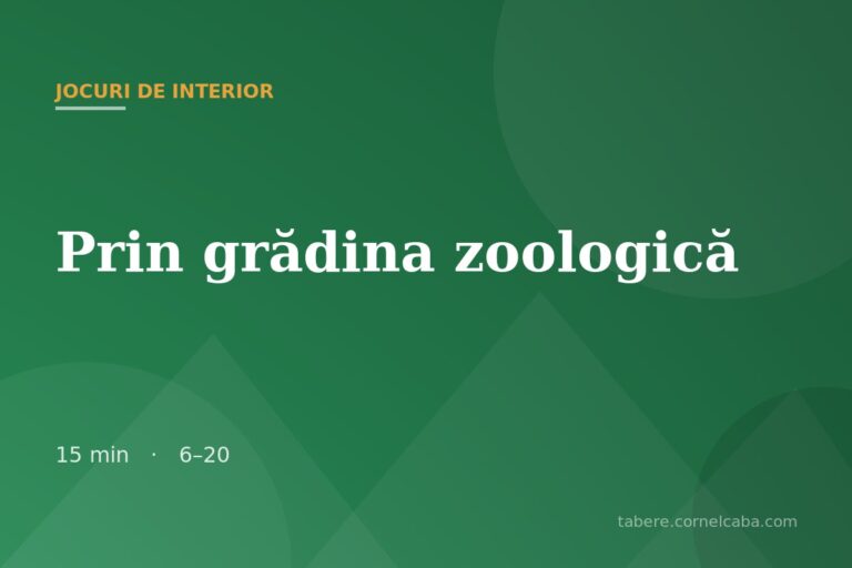 Ilustrație pentru jocul Prin grădina zoologică