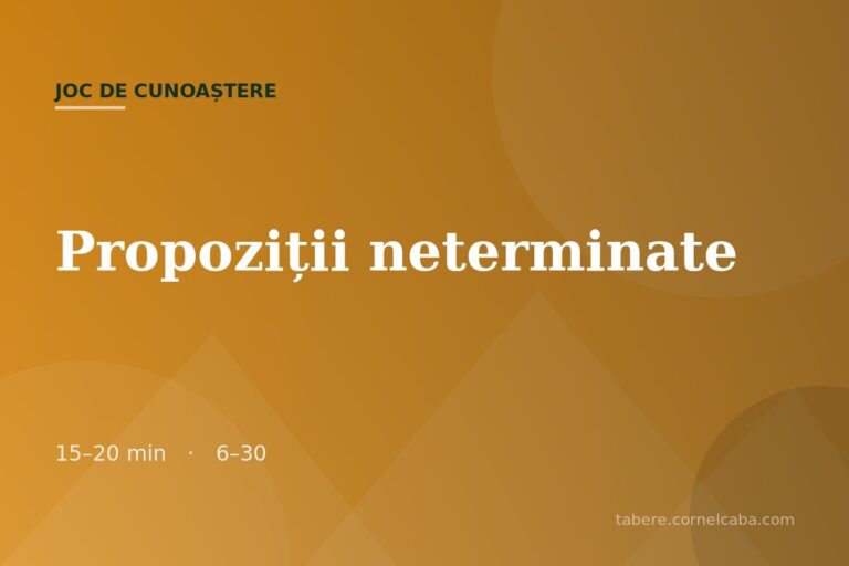 Ilustrație pentru jocul Propoziții neterminate