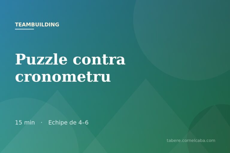 Ilustrație pentru jocul Puzzle contra cronometru
