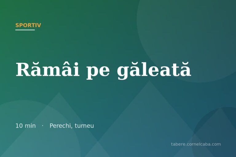 Ilustrație pentru jocul Rămâi pe găleată