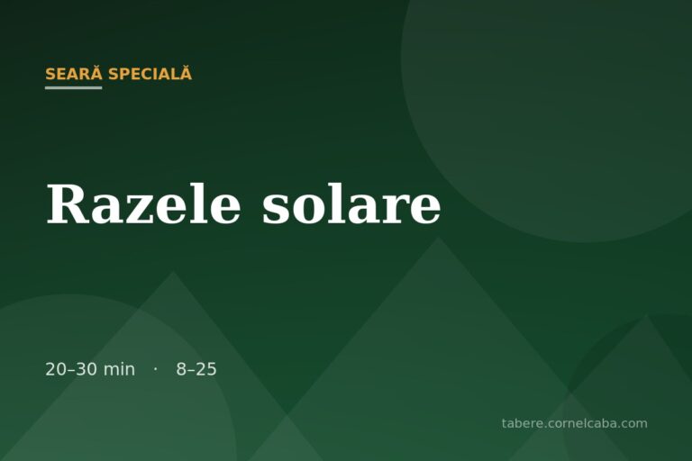 Ilustrație pentru jocul Razele solare