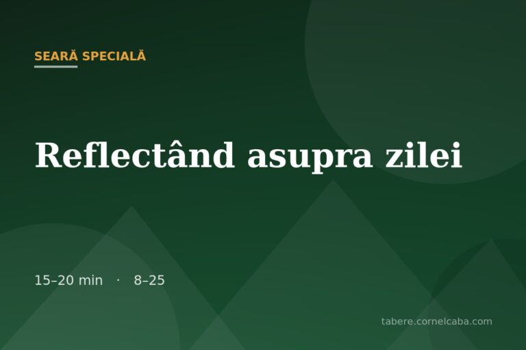 Ilustrație pentru jocul Reflectând asupra zilei