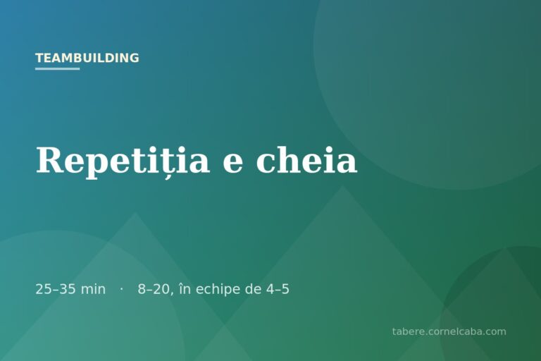 Ilustrație pentru jocul Repetiția e cheia