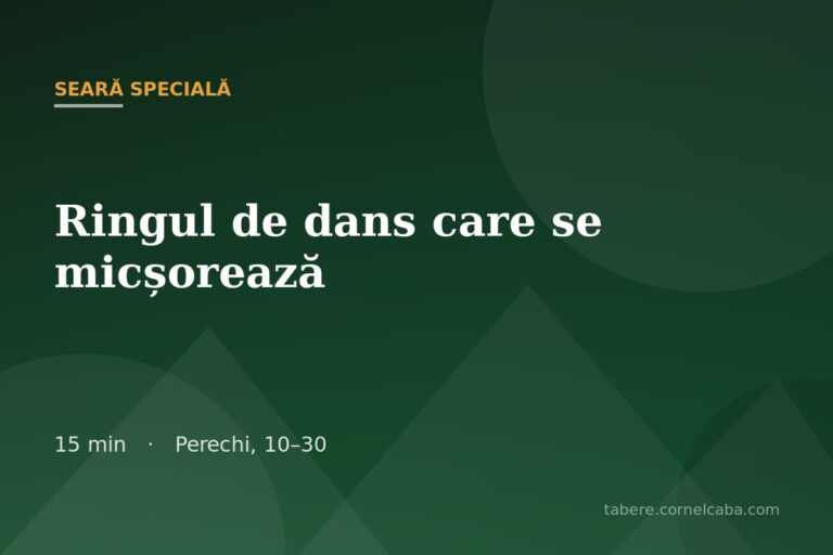 Ilustrație pentru jocul Ringul de dans care se micșorează