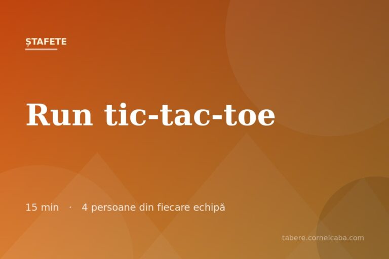 Ilustrație pentru jocul Run tic-tac-toe