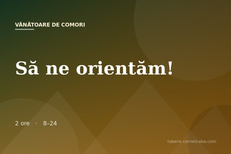 Ilustrație pentru jocul Să ne orientăm!