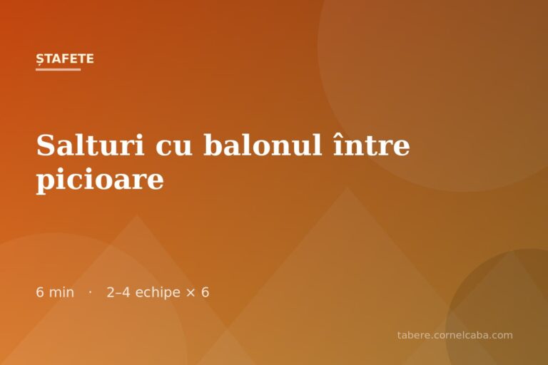 Ilustrație pentru jocul Salturi cu balonul între picioare