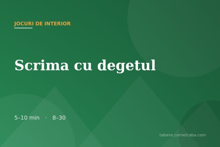 Ilustrație pentru jocul Scrima cu degetul