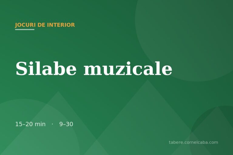 Ilustrație pentru jocul Silabe muzicale