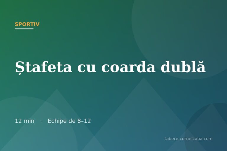 Ilustrație pentru jocul Ștafeta cu coarda dublă