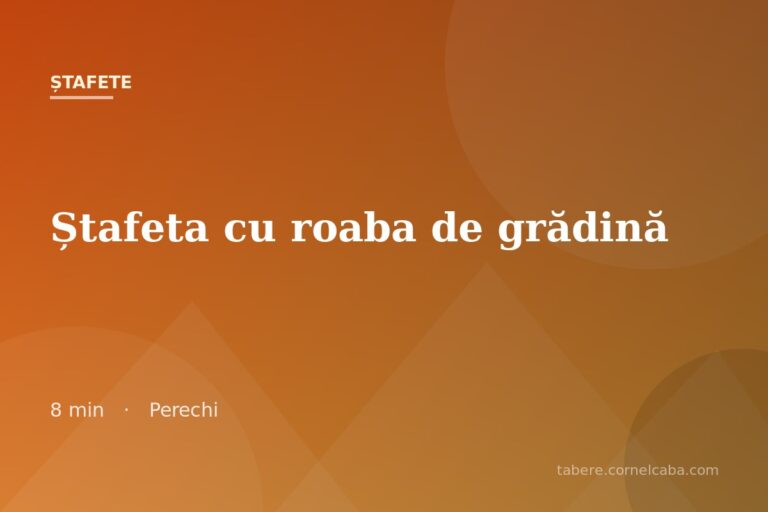 Ilustrație pentru jocul Ștafeta cu roaba de grădină