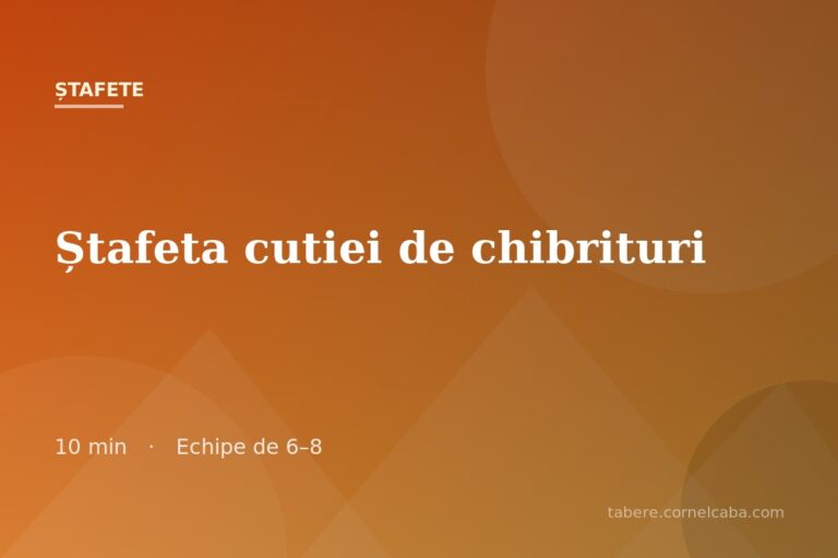 Ilustrație pentru jocul Ștafeta cutiei de chibrituri