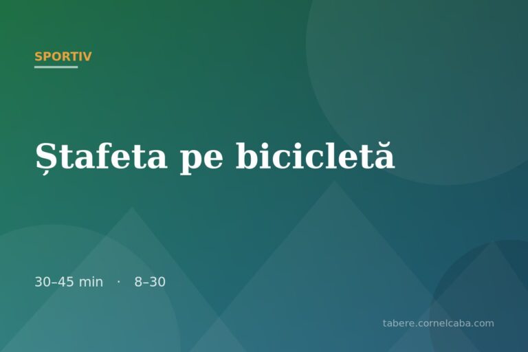 Ilustrație pentru jocul Ștafeta pe bicicletă