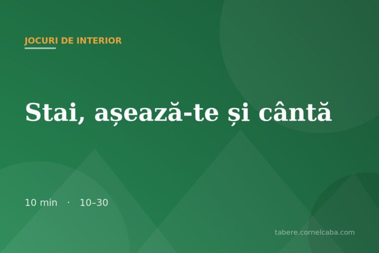Ilustrație pentru jocul Stai, așează-te și cântă