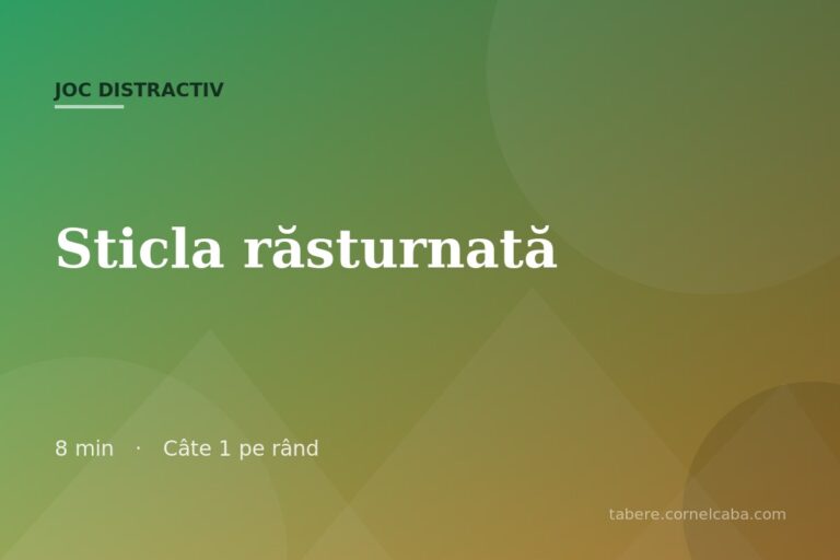 Ilustrație pentru jocul Sticla răsturnată