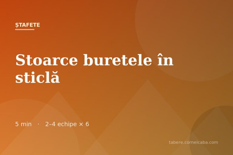 Ilustrație pentru jocul Stoarce buretele în sticlă