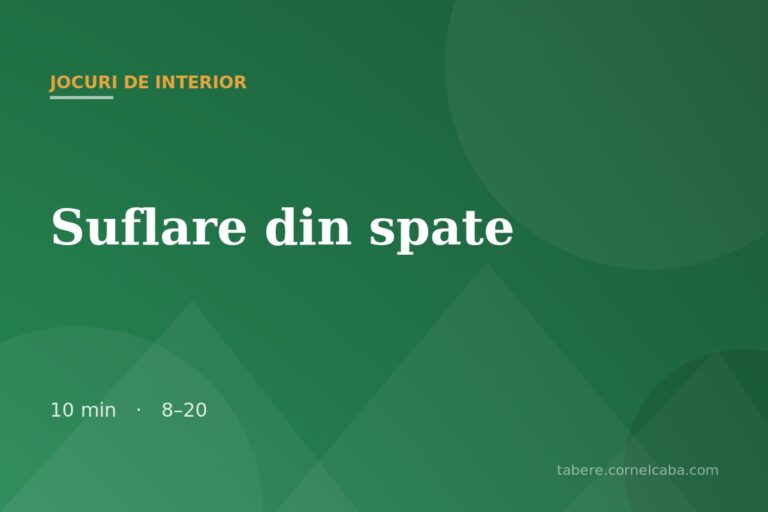 Ilustrație pentru jocul Suflare din spate