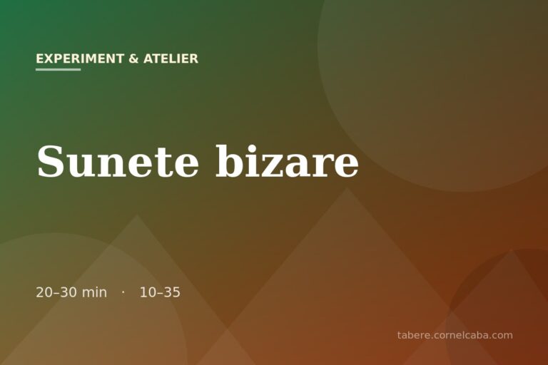 Ilustrație pentru jocul Sunete bizare