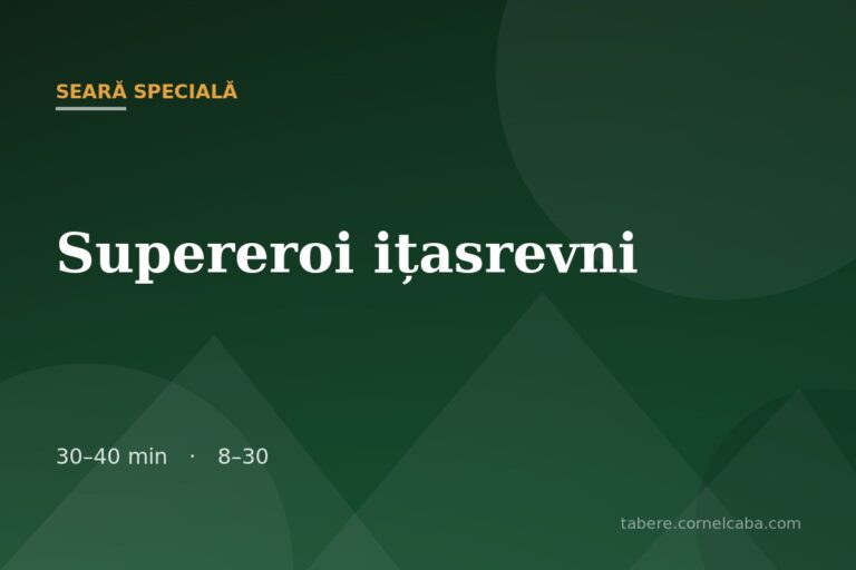 Ilustrație pentru jocul Supereroi ițasrevni