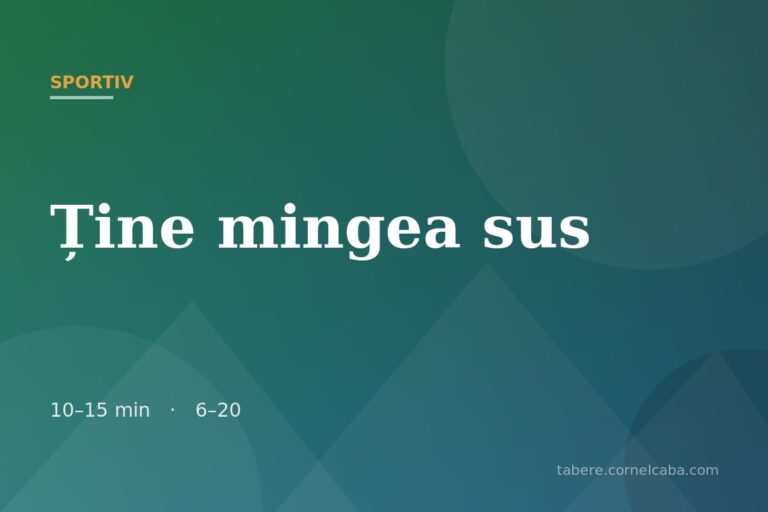 Ilustrație pentru jocul Ține mingea sus