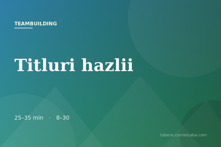 Ilustrație pentru jocul Titluri hazlii
