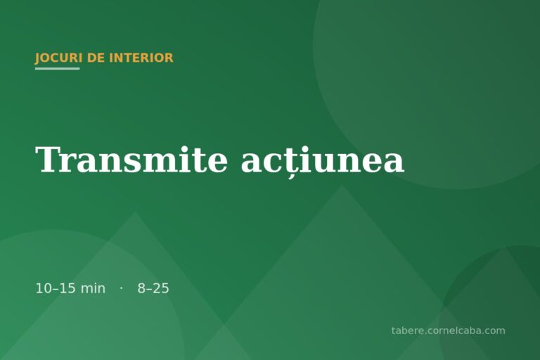 Ilustrație pentru jocul Transmite acțiunea