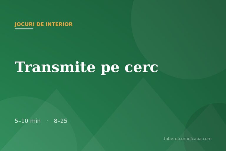 Ilustrație pentru jocul Transmite pe cerc