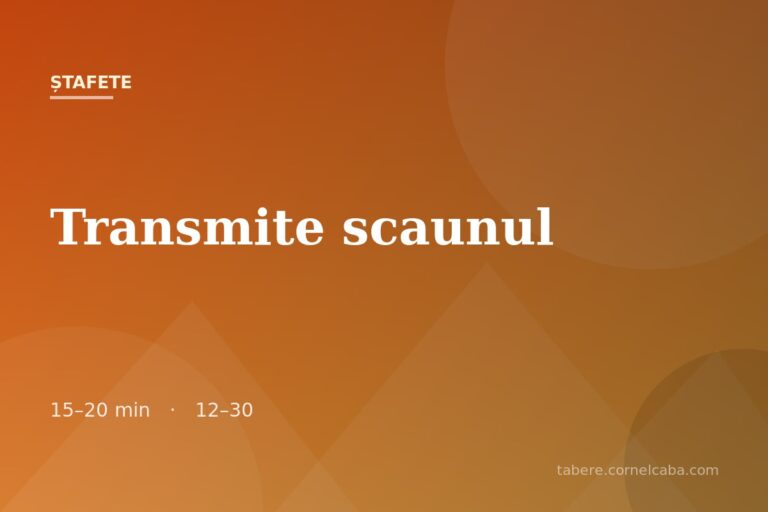 Ilustrație pentru jocul Transmite scaunul