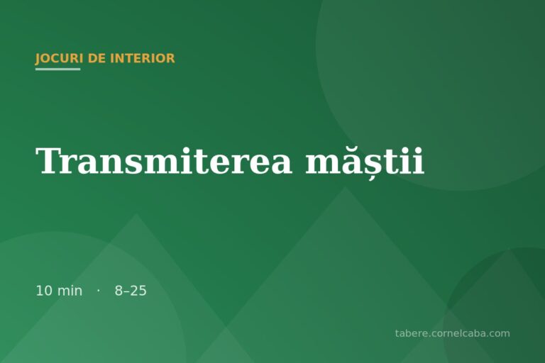 Ilustrație pentru jocul Transmiterea măștii